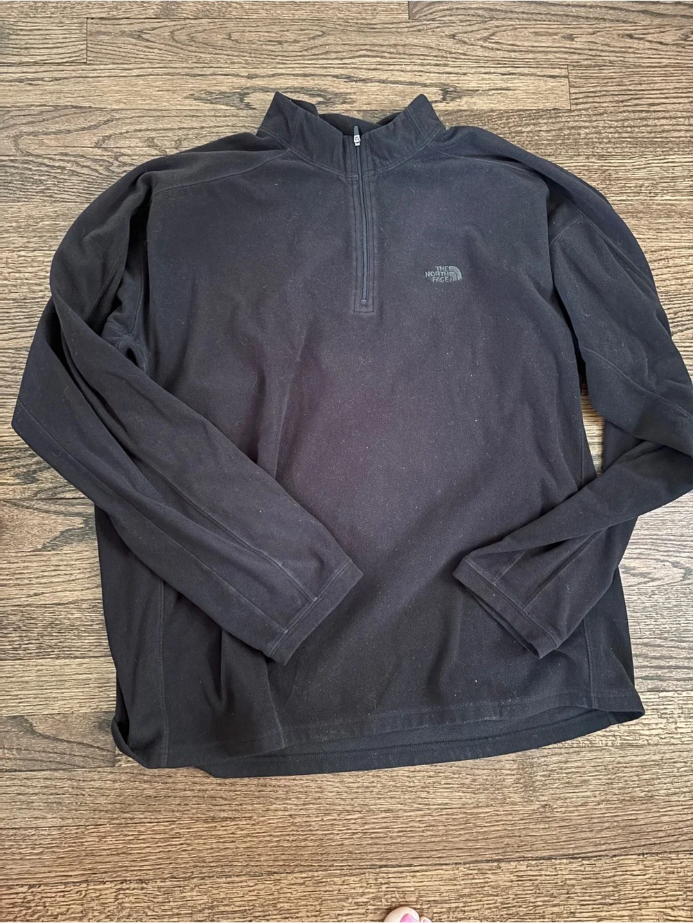 The North Face Black Fleece Jacket with Embroidered Logo